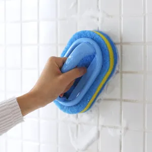 Kitchen Bathroom Cleaning Sponge Brush Tool