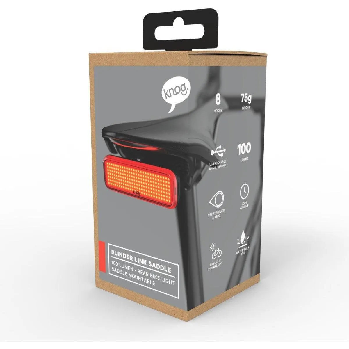 KNOG Blinder Link Saddle Mount Rear Light
