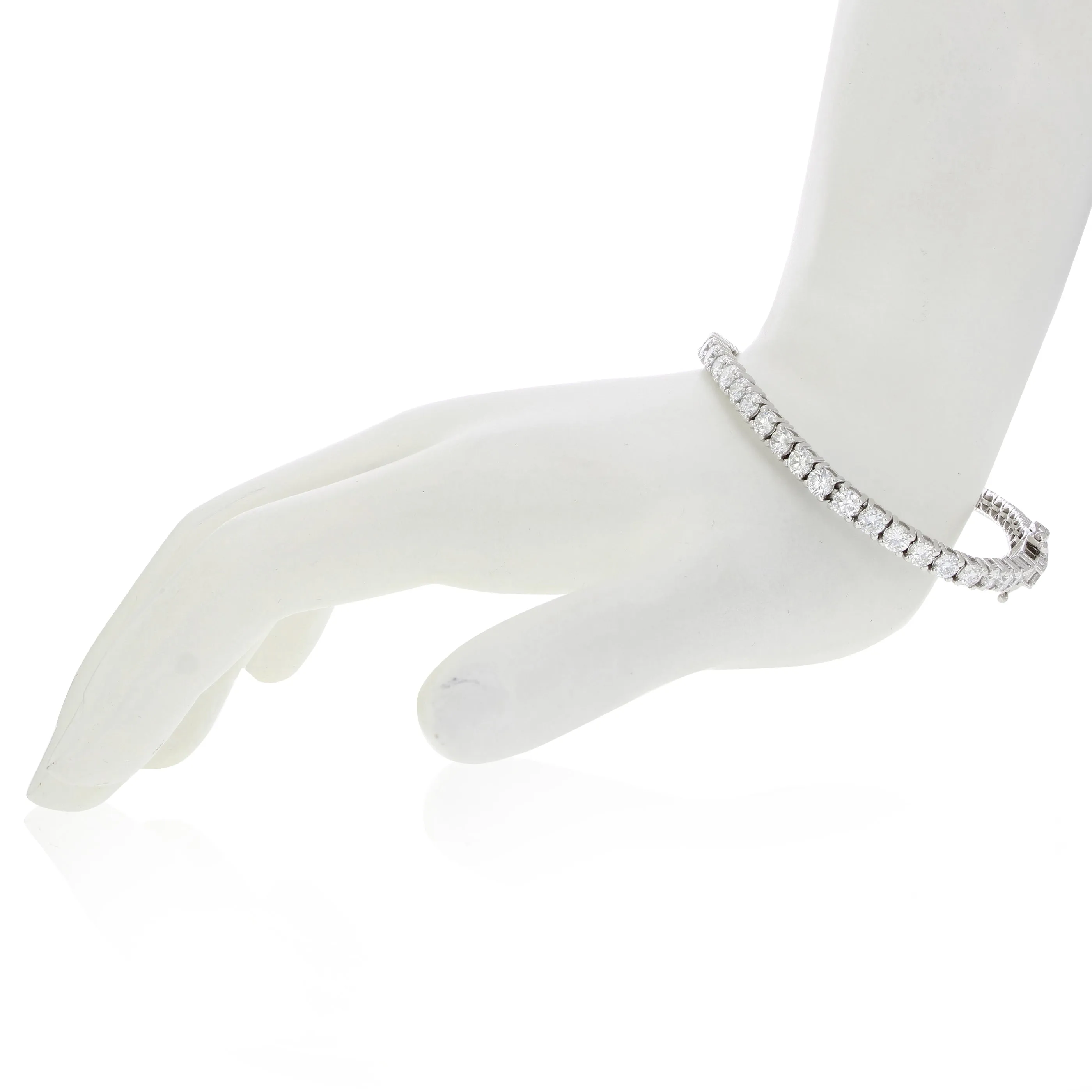 Lab Grown Diamond Tennis Bracelet in 14K White Gold