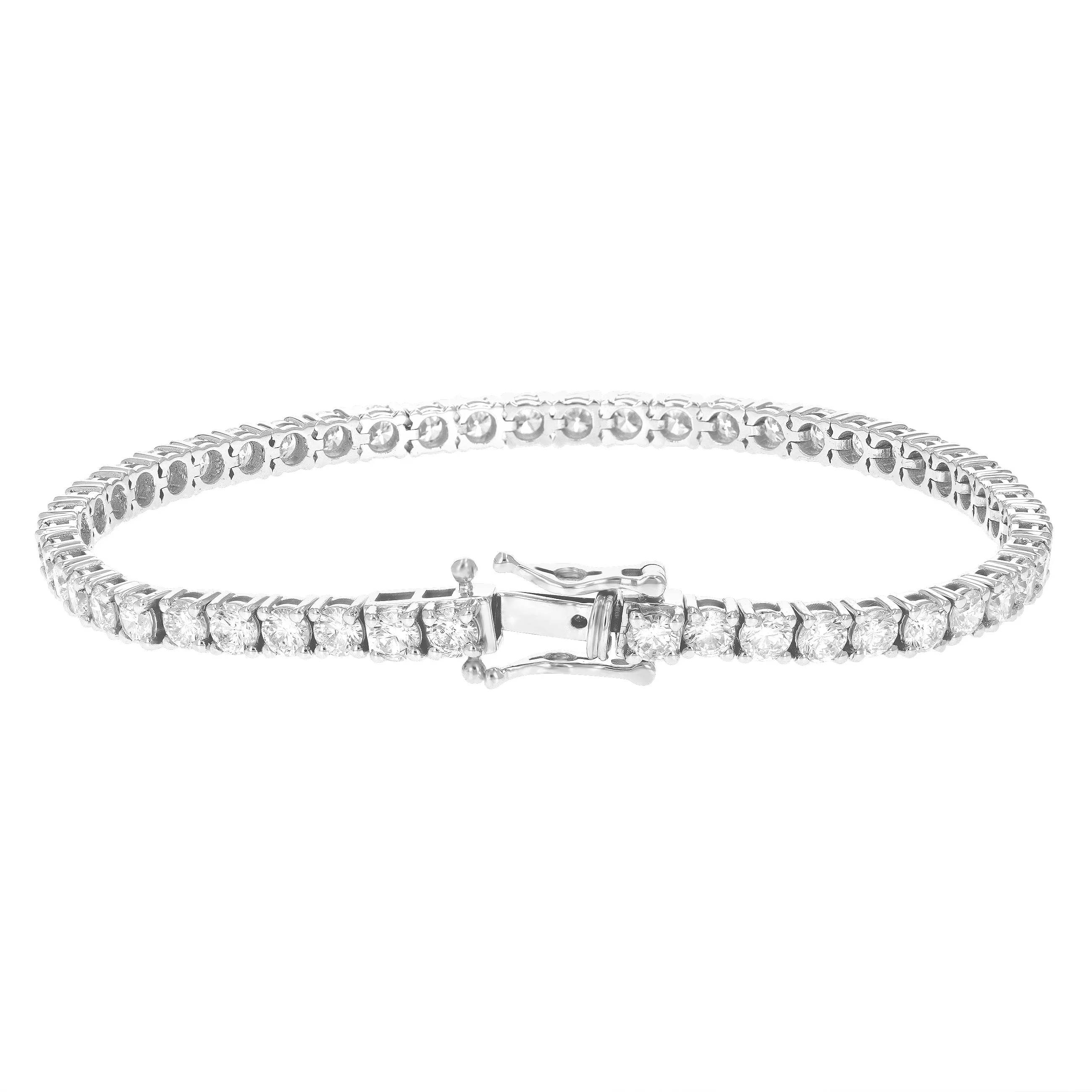 Lab Grown Diamond Tennis Bracelet in 14K White Gold