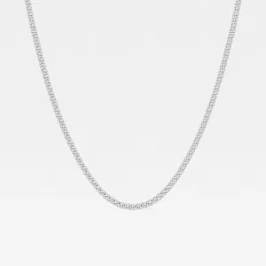 Lab Grown Round Diamond Tennis Necklace