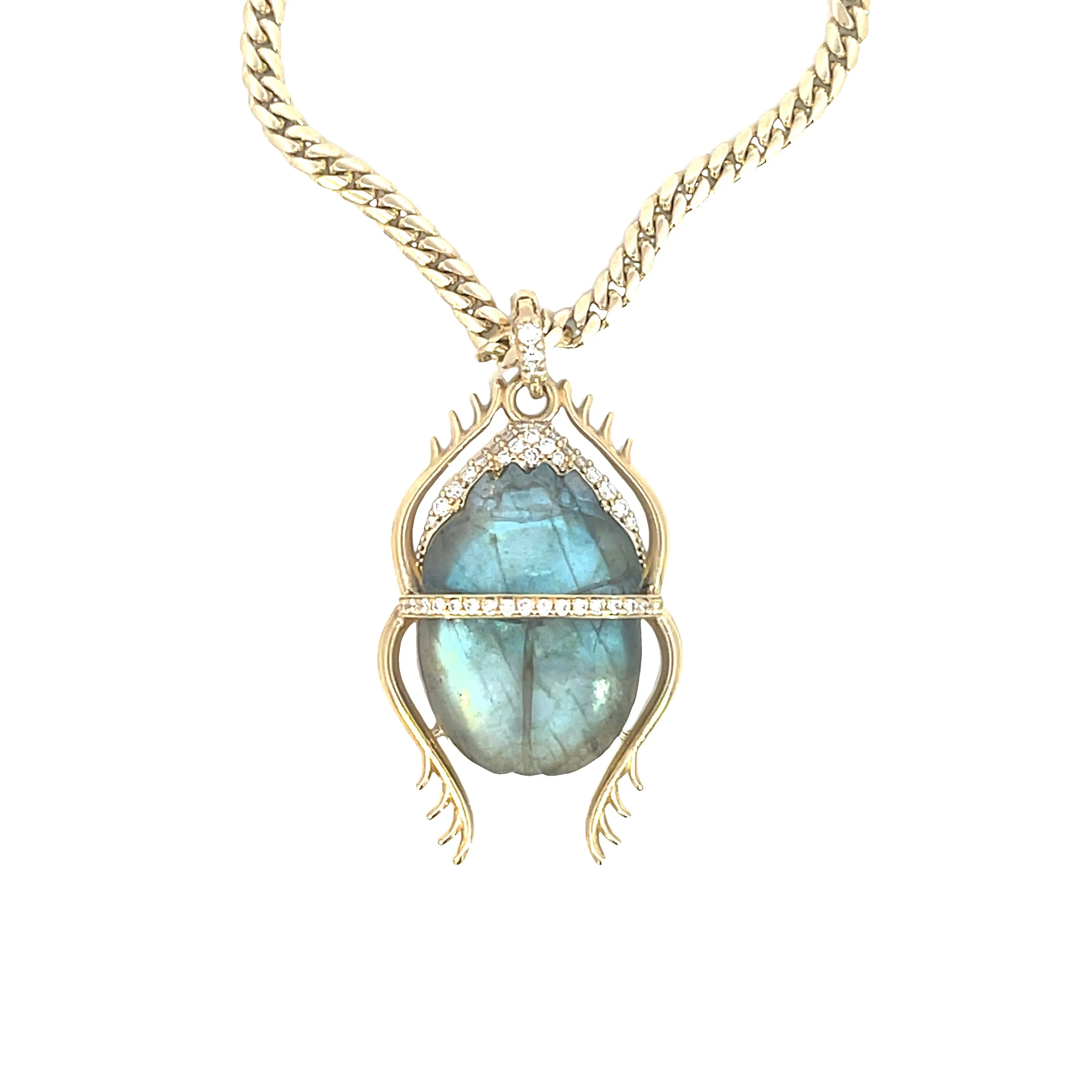 Labradorite Scarab