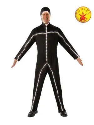 Light Up Stick Man Costume Size Standard