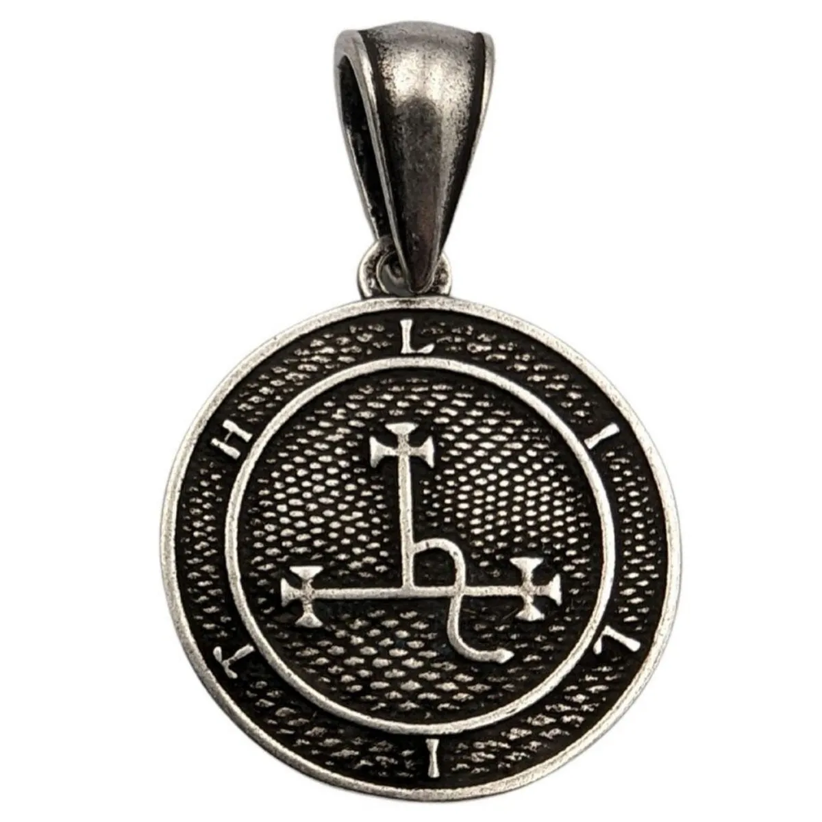 Lilith sigil bronze pendant
