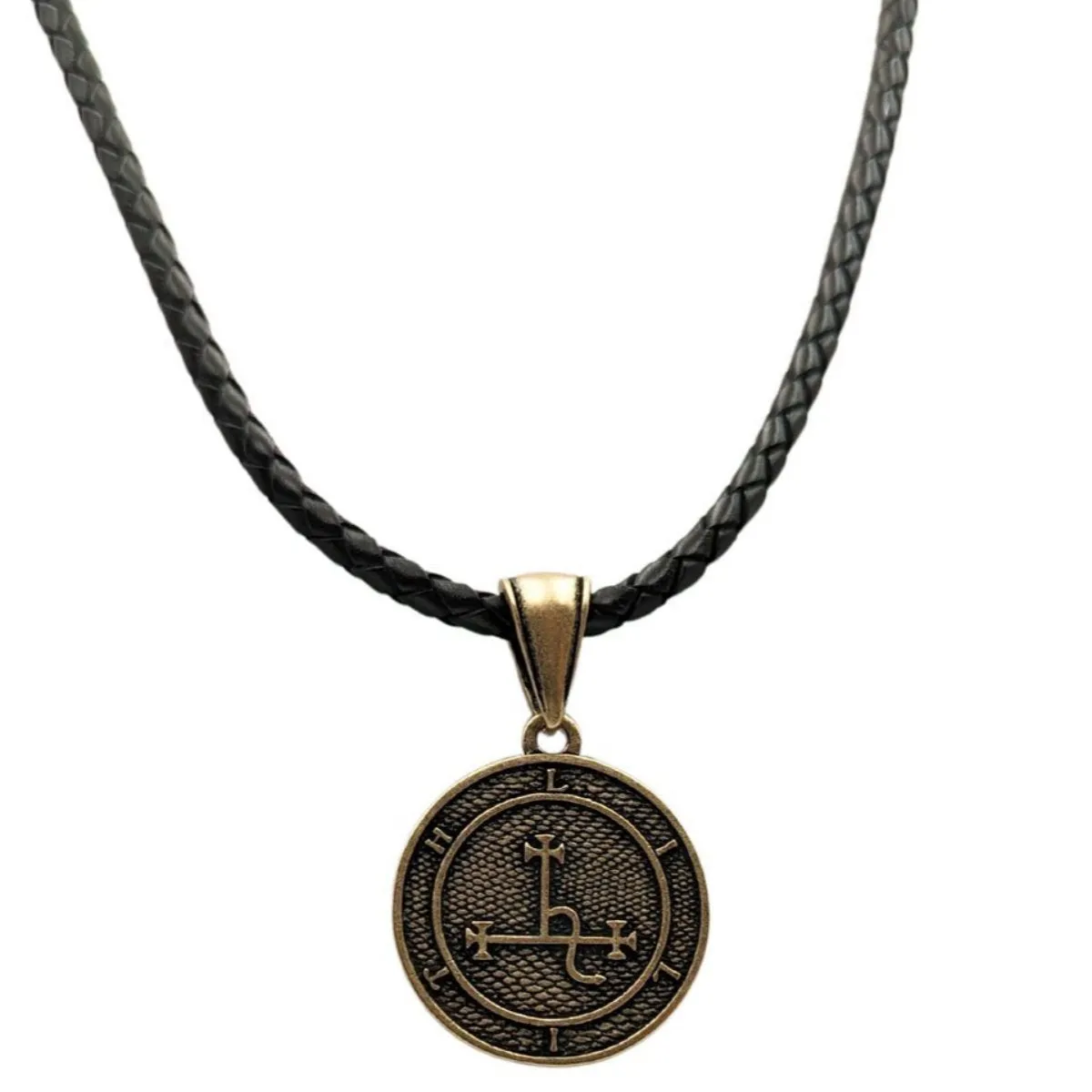 Lilith sigil bronze pendant