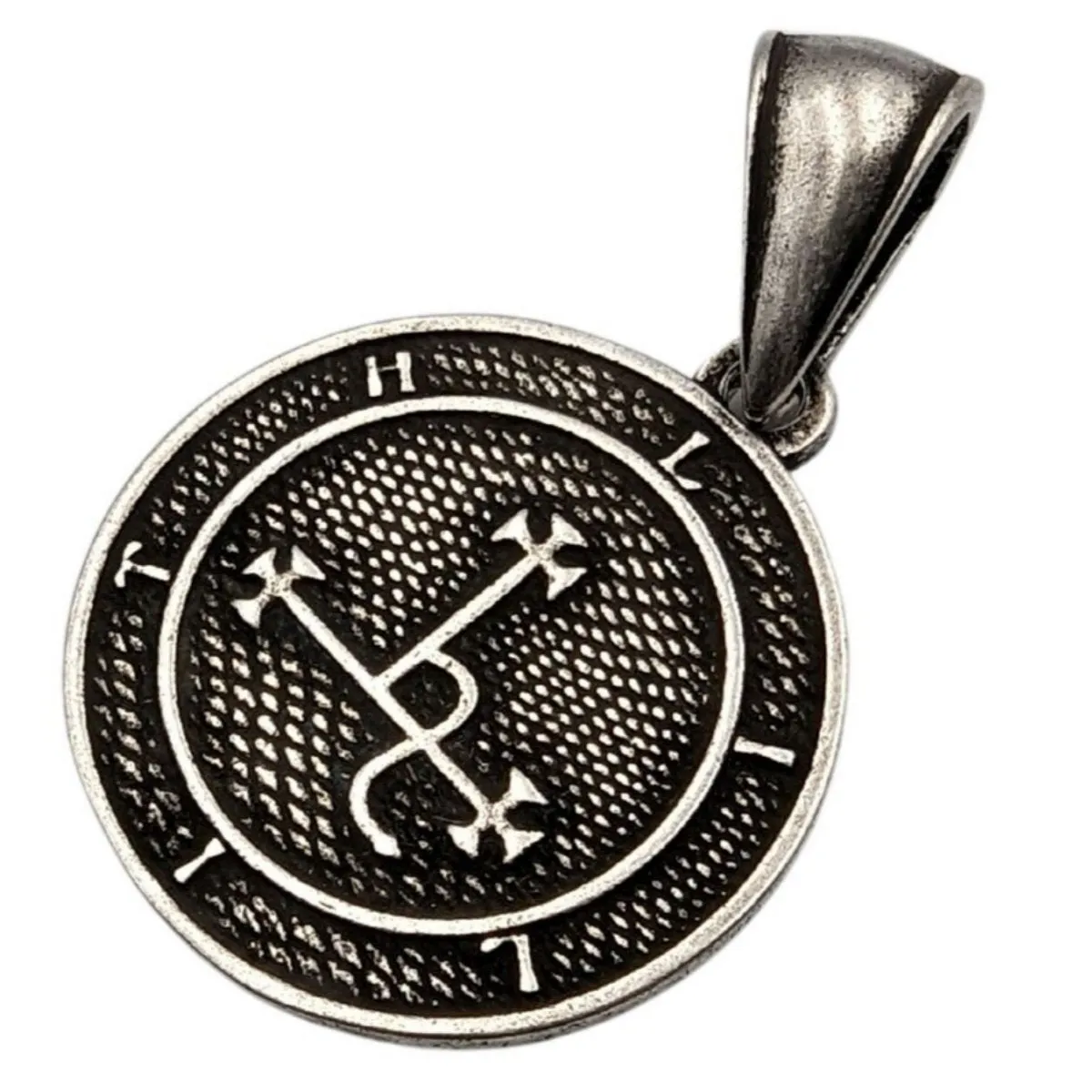 Lilith sigil bronze pendant