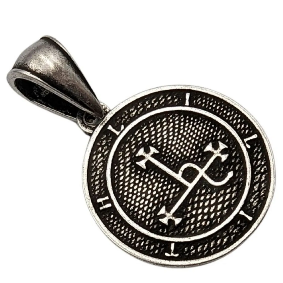 Lilith sigil bronze pendant