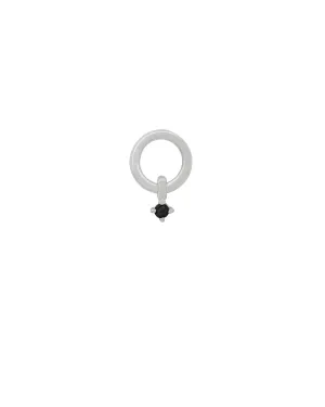Lisa Onyx Charm - Sterling Silver