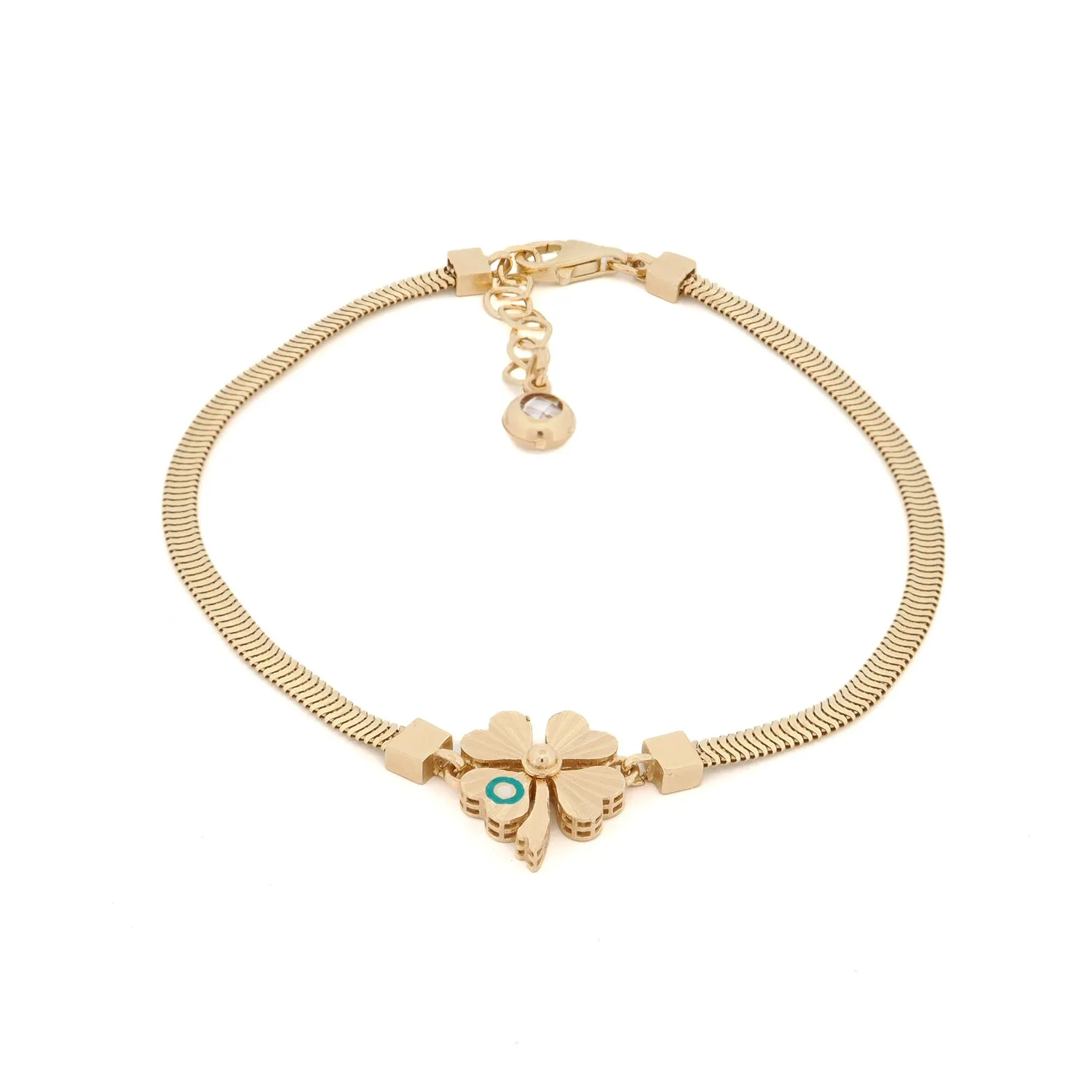 Lucky Clover Solid Gold Bracelet