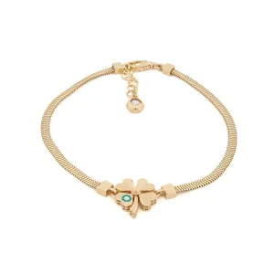 Lucky Clover Solid Gold Bracelet