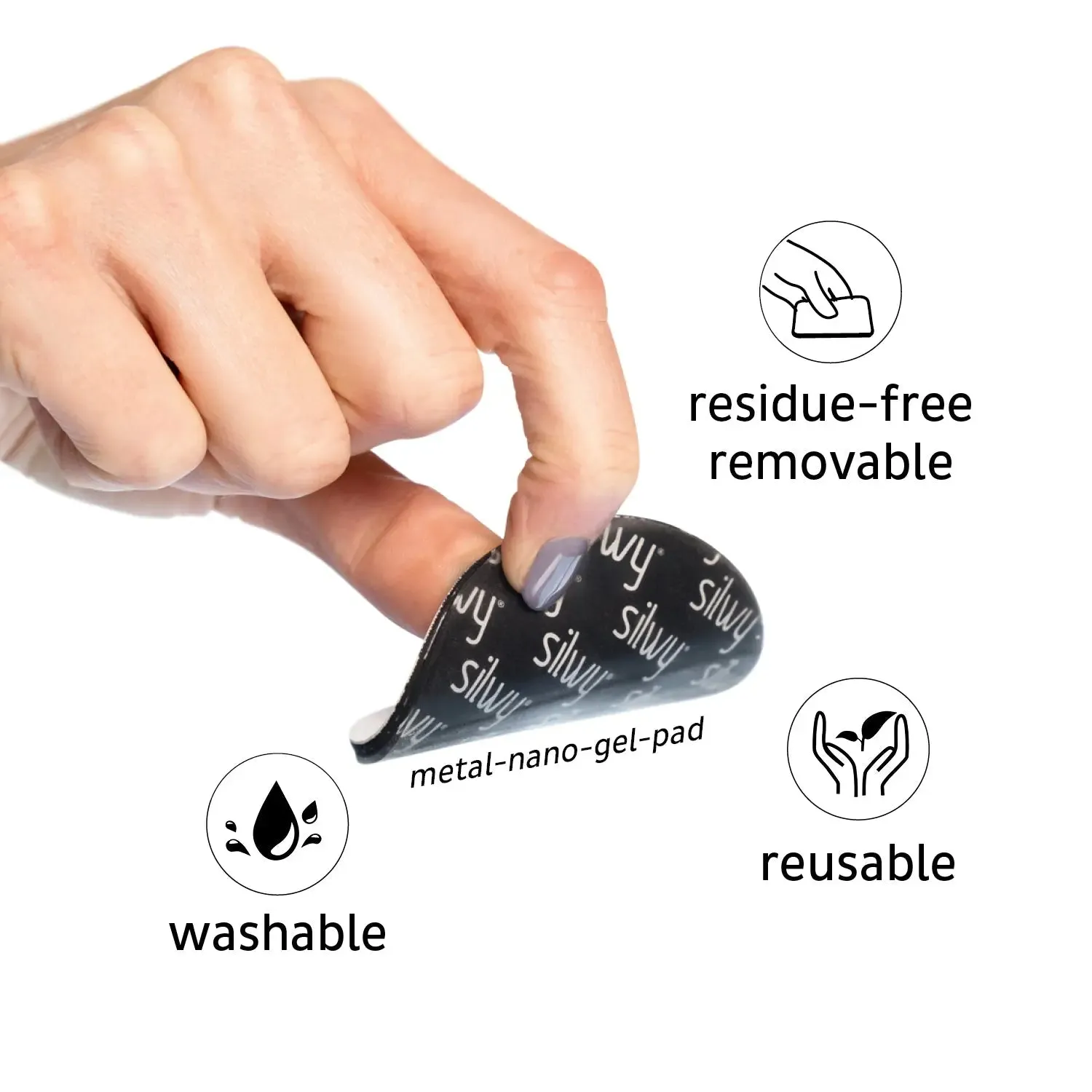Magnetic Hook THE ONE incl. Pad BLACK By Silwy