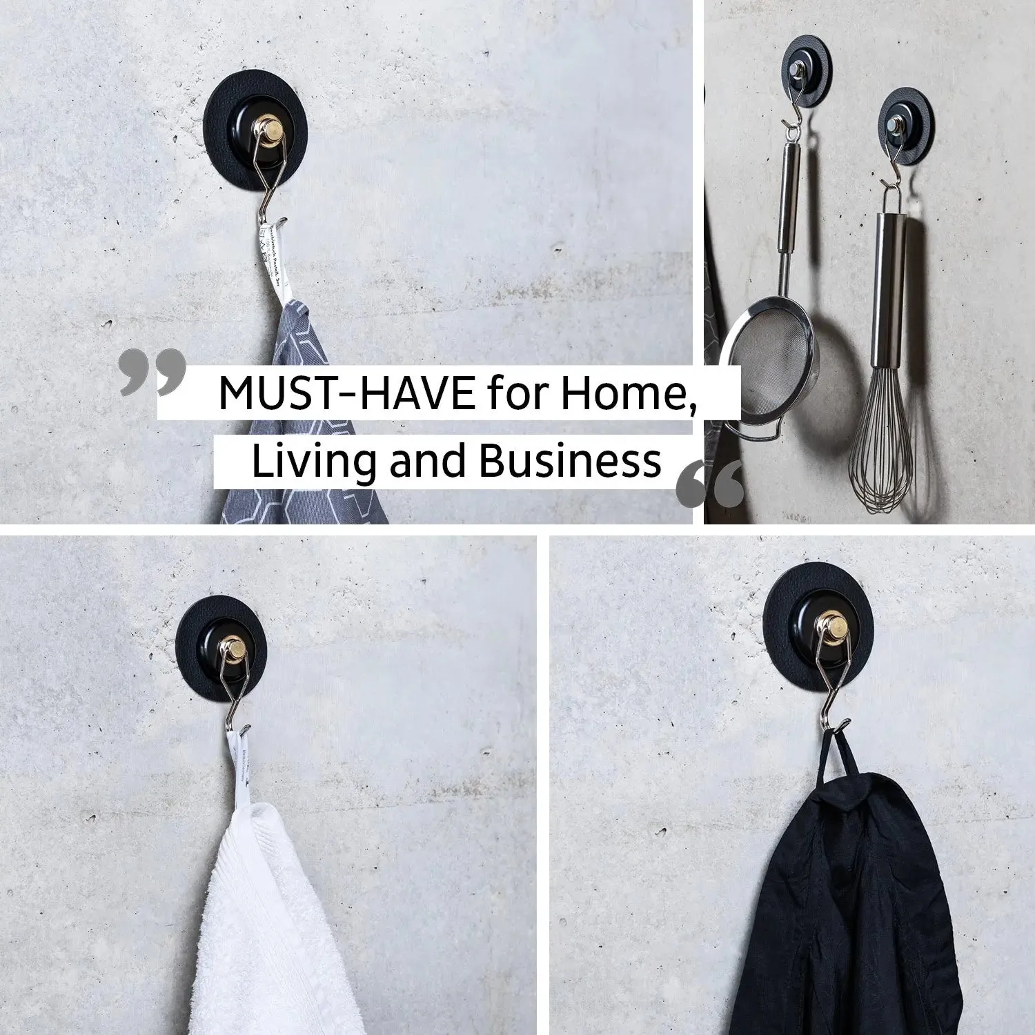 Magnetic Hook THE ONE incl. Pad BLACK By Silwy