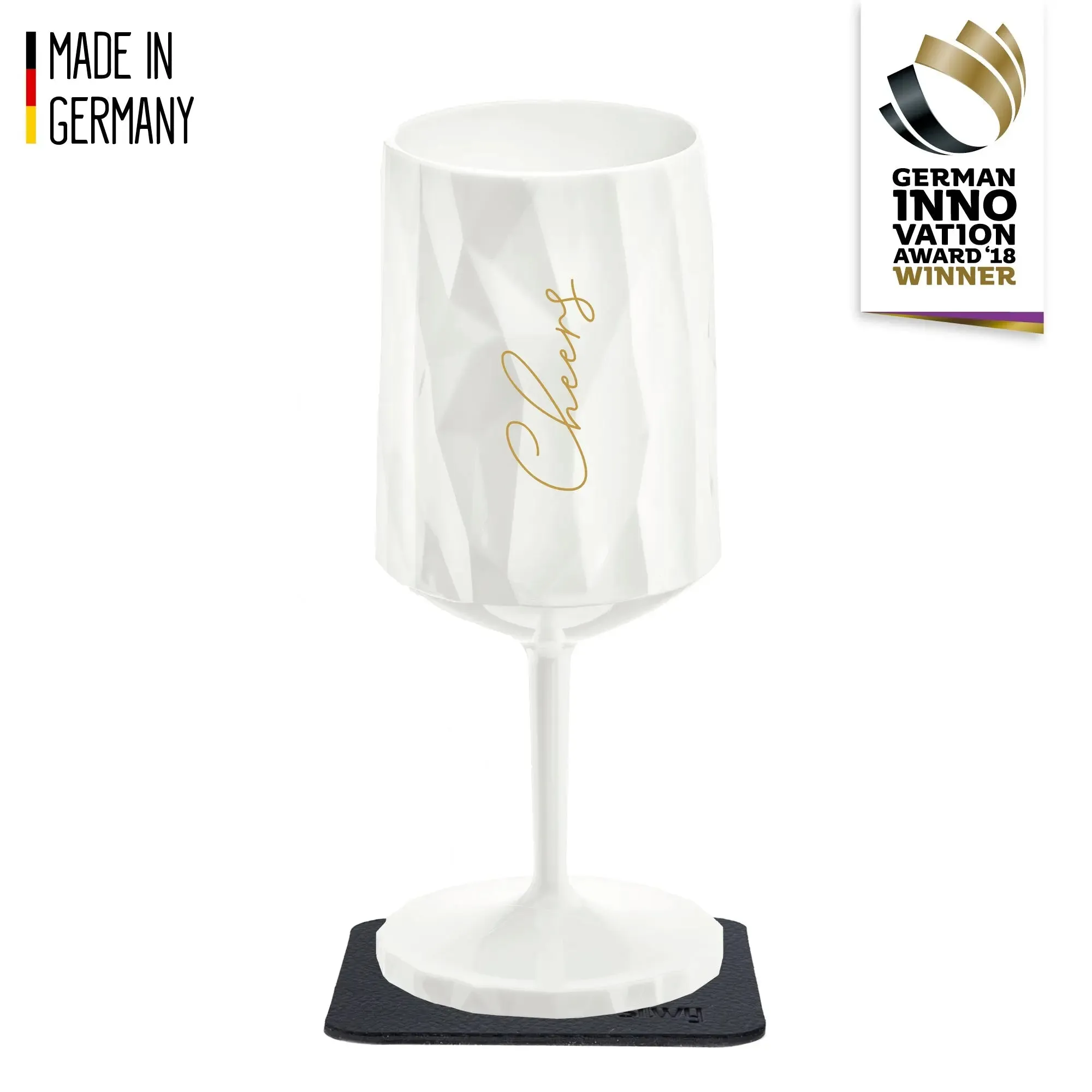 Magnetic Plastic Glass WINE "CHEERS" 0.3l by Silwy