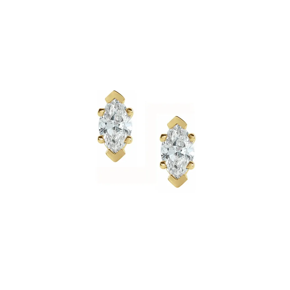 Marquise Diamond studs