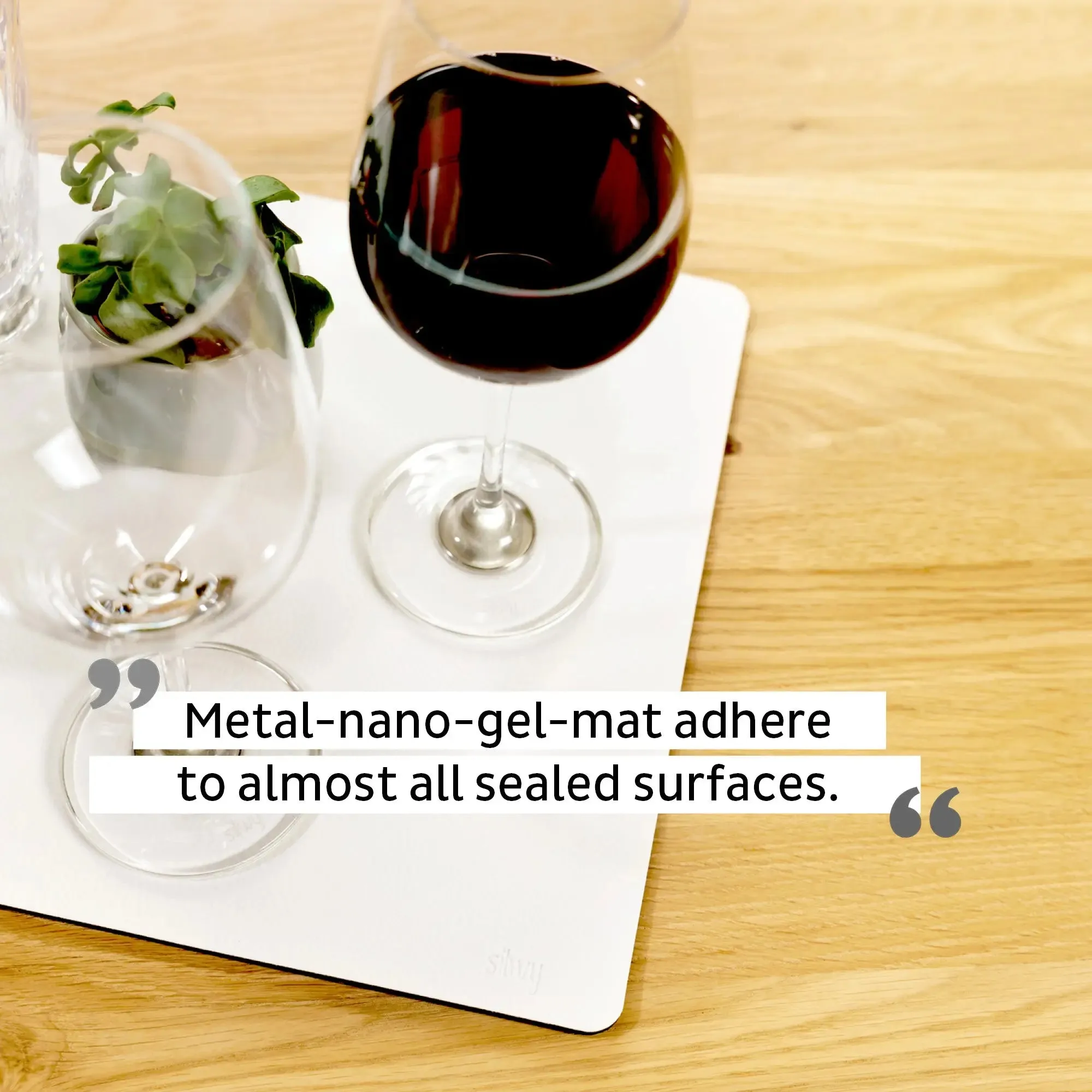 Metal-Nano-Gel-Mat WHITE for Magnetic Glasses By Silwy