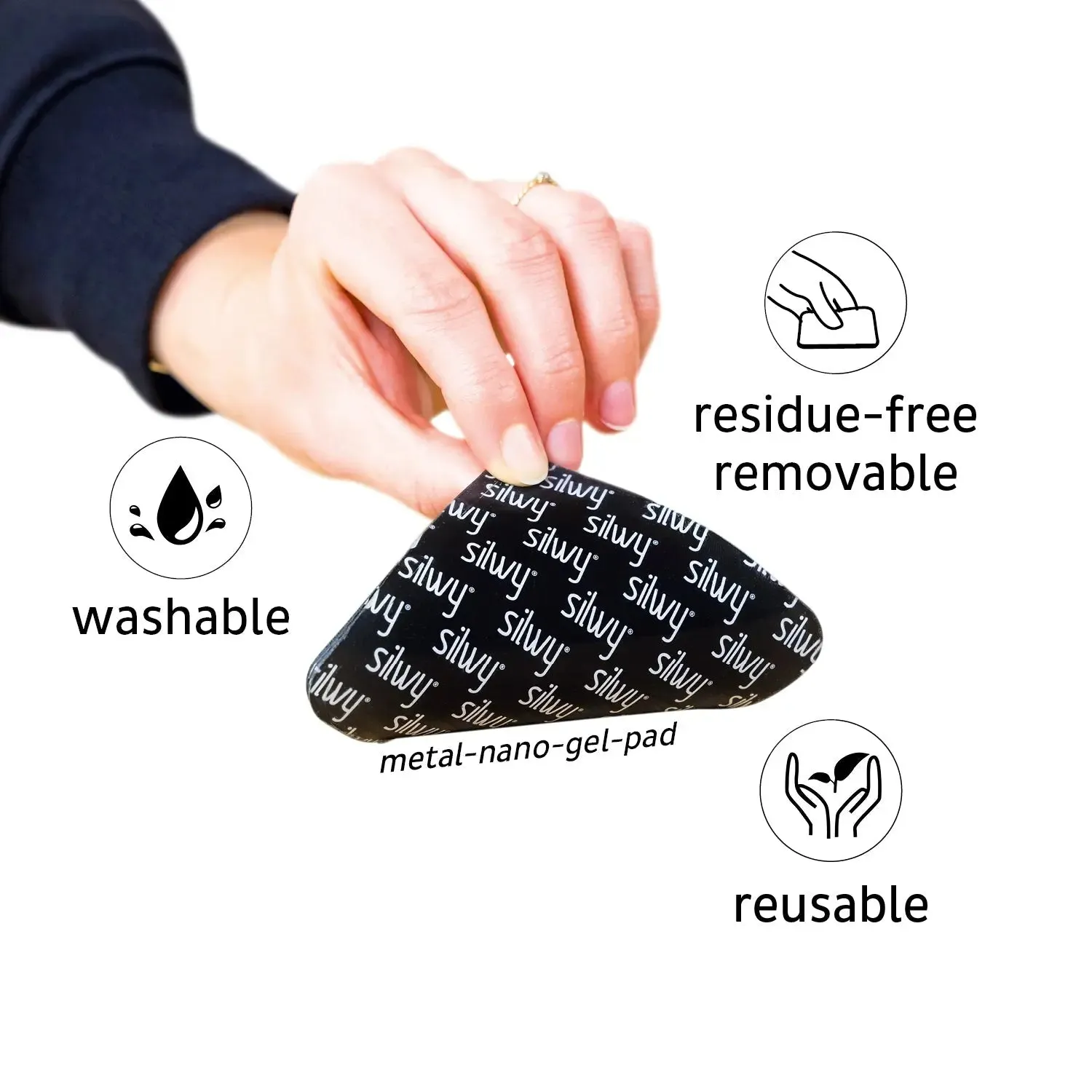 Metal-Nano-Gel-Mat WHITE for Magnetic Glasses By Silwy