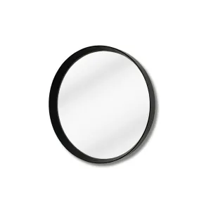 Mirror - Round Black Oak