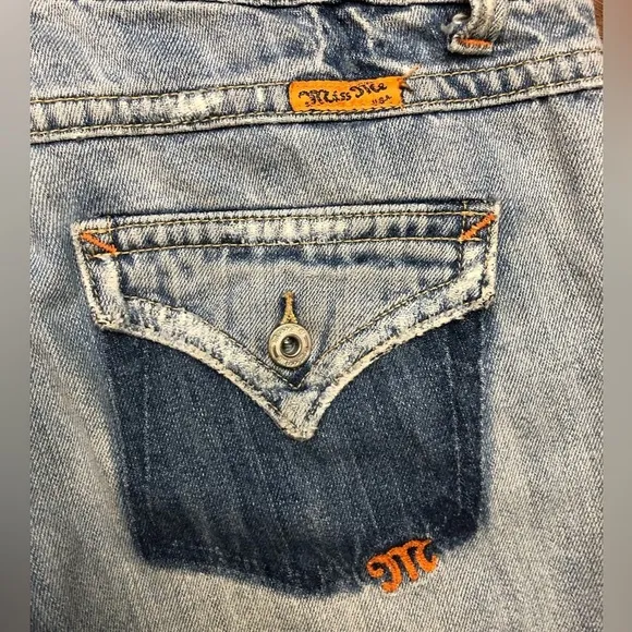 Miss Me Distressed Bermuda Shorts
