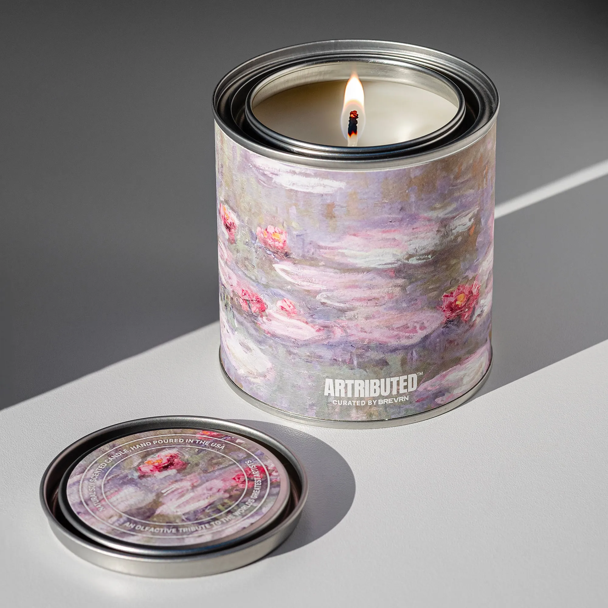 Monet Water Lilies Candle