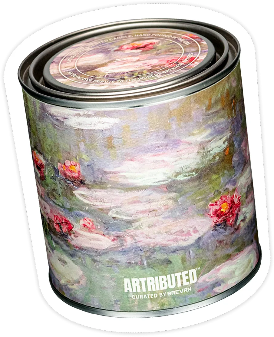 Monet Water Lilies Candle