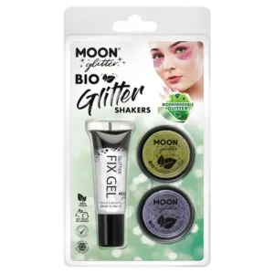 Moon Glitter Bio Glitter Shakers, Gold, Lavender