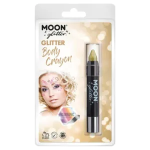 Moon Glitter Holographic Body Crayons, Gold