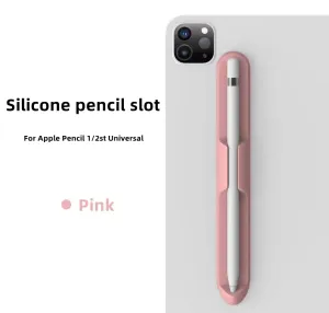NEW Pink Silicone for Apple Pencil Slot 1 or 2 Generation Stylus Ipad Soft Magnetic Suction Pen Slot Holder Pen Case Capacitor Compatible