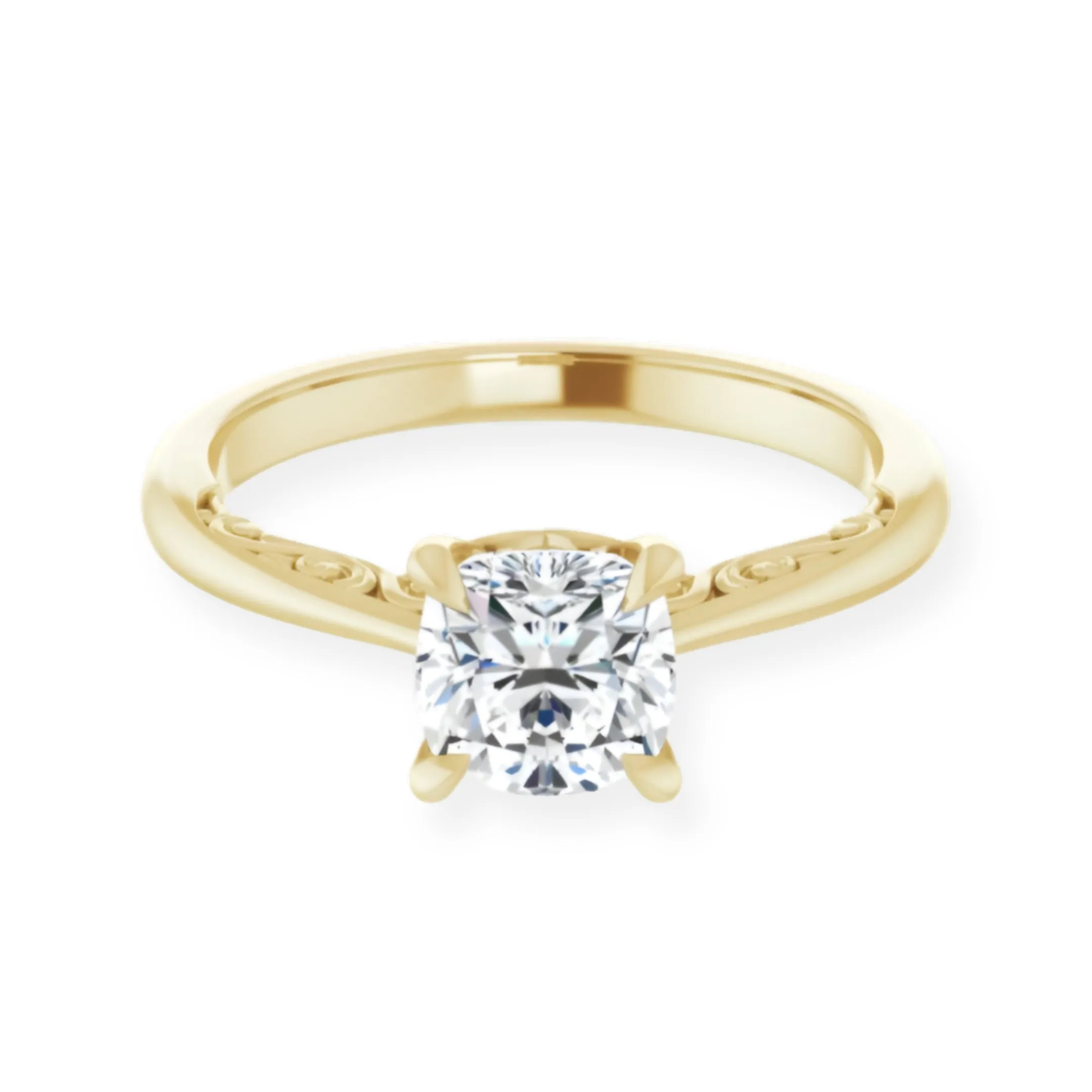 Norah Cushion Diamond Solitaire Engagement Ring