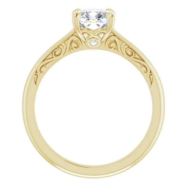 Norah Cushion Diamond Solitaire Engagement Ring