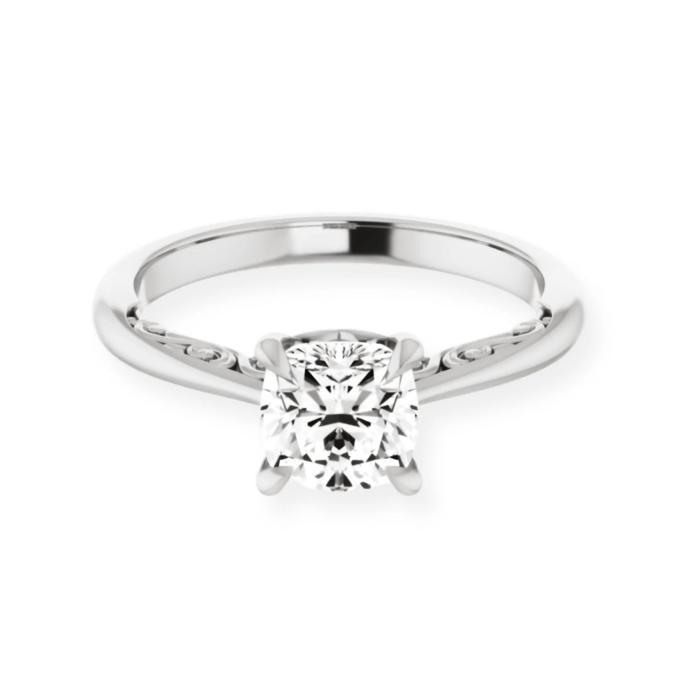 Norah Cushion Diamond Solitaire Engagement Ring