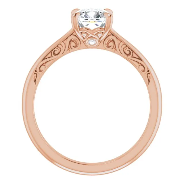 Norah Cushion Diamond Solitaire Engagement Ring