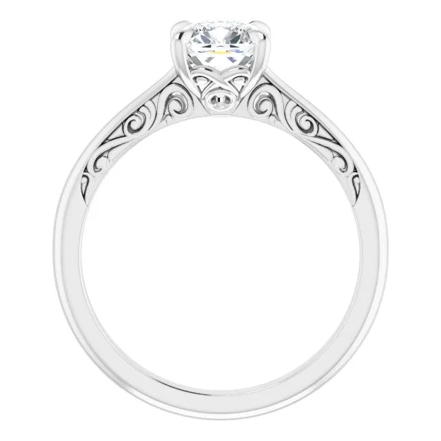 Norah Cushion Diamond Solitaire Engagement Ring