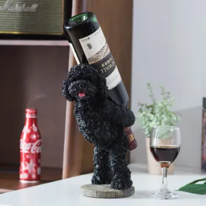 Nordic Home Poodle Teddy Style Home Decor Wine Holder