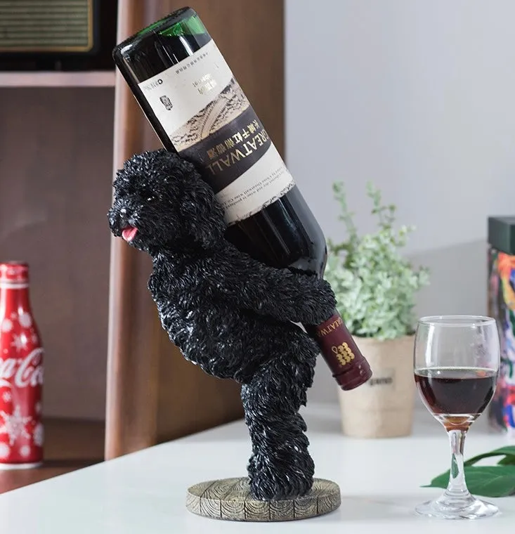 Nordic Home Poodle Teddy Style Home Decor Wine Holder