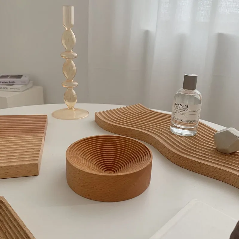 Nordic Style Wooden Decor Serving Tray
