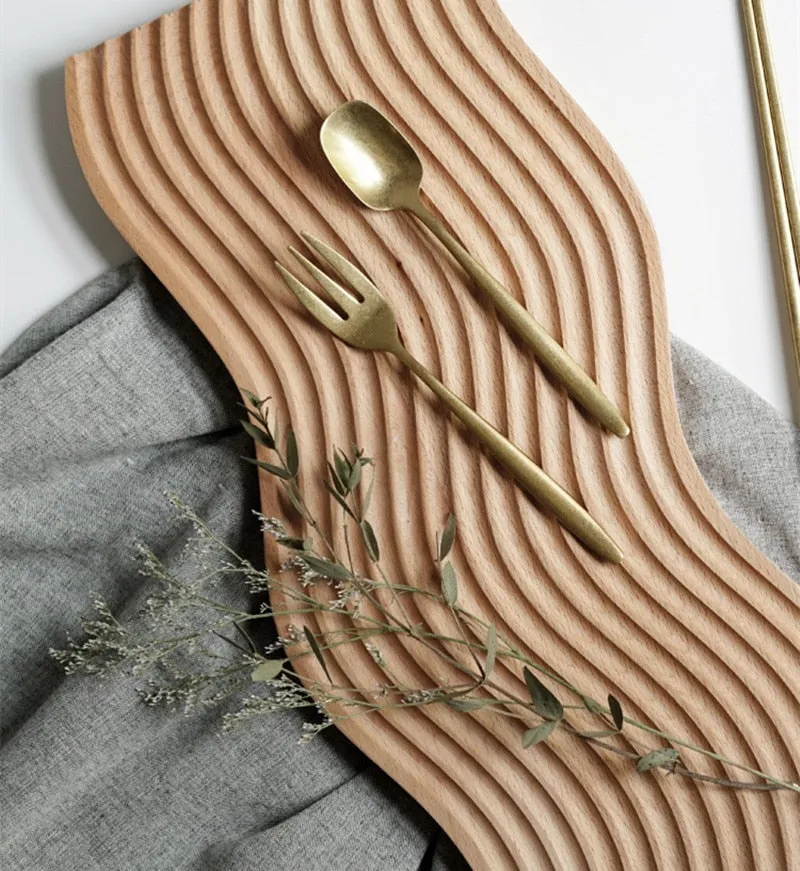 Nordic Style Wooden Decor Serving Tray