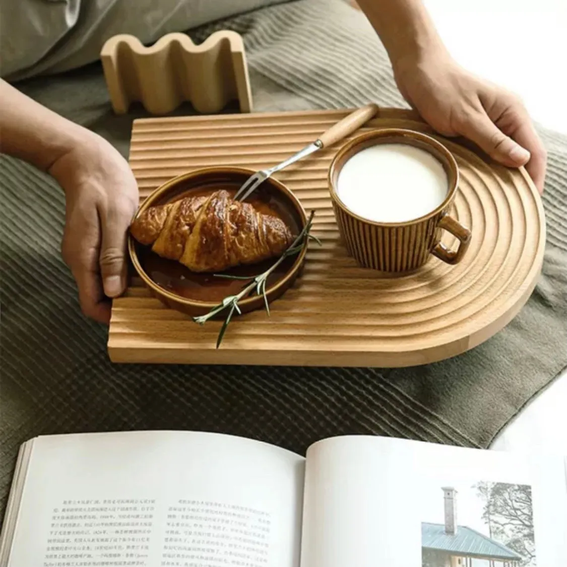 Nordic Style Wooden Decor Serving Tray