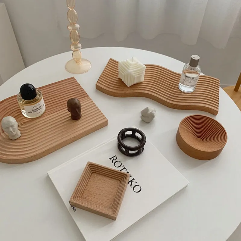 Nordic Style Wooden Decor Serving Tray