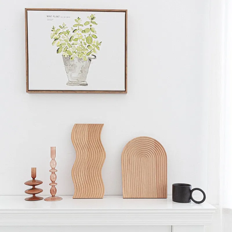 Nordic Style Wooden Decor Serving Tray
