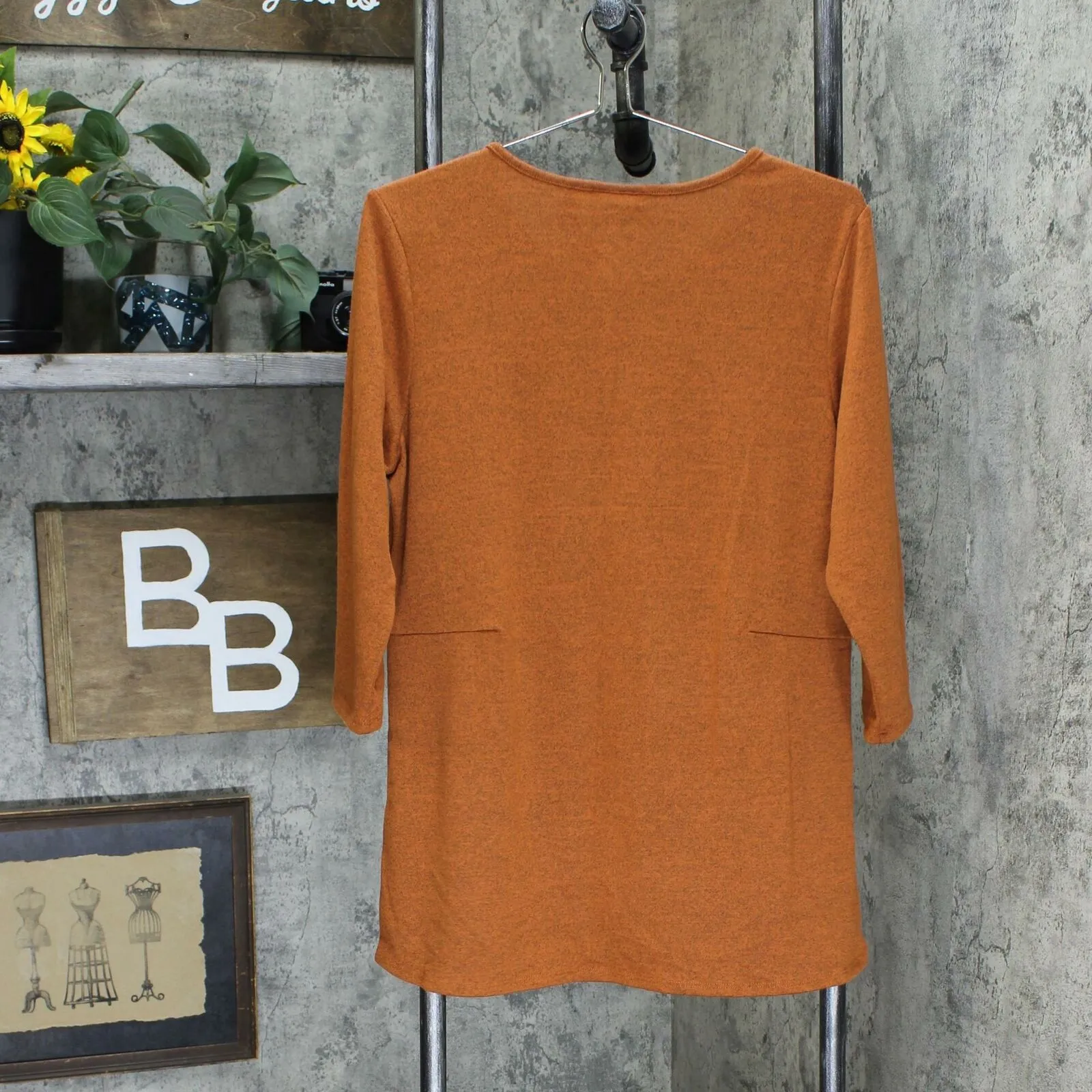 NWT Denim & Co. Women's Essentials Heavenly Jersey Knit Top. A374651 Small