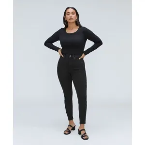 NWT Everlane The Curvy Way-High Skinny Jean Organic Cotton Size 25 Black