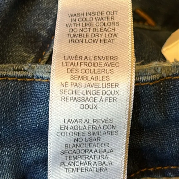 NWT Good American Good Legs Fray Hem Sz 16 Blue Stretch Denim Skinny Western