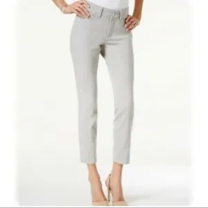 NYDJ Alina Ankle Skinny Jeans Gray Size 0 NWT