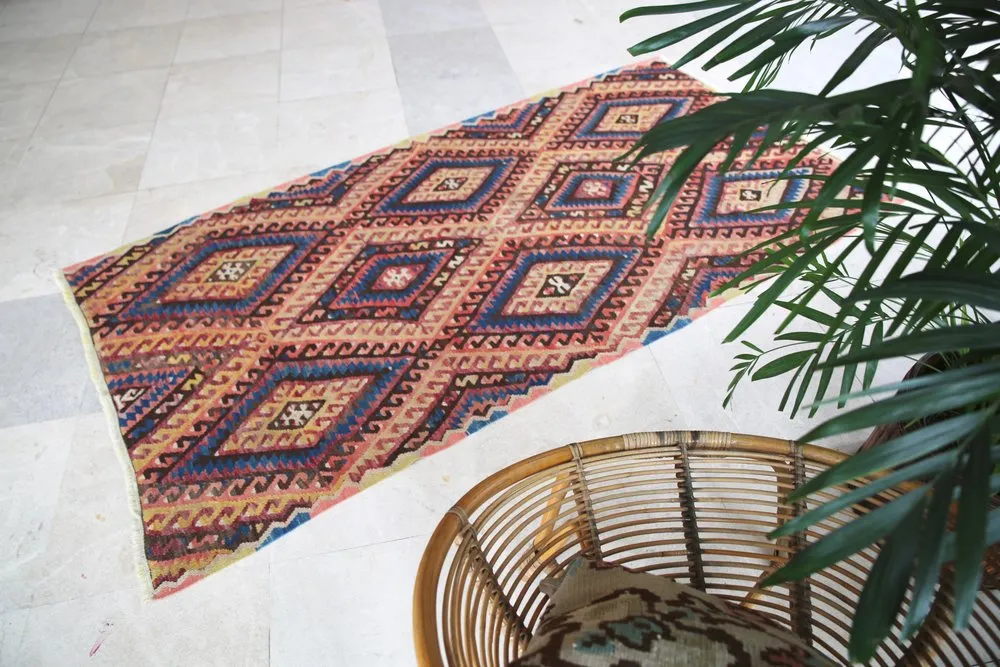 Old Fethiye Kilim 3.9ftx7.7ft