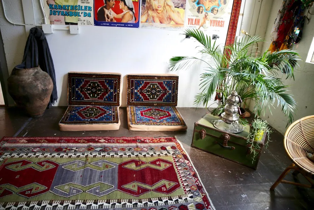 Old Konya Obruk Kilim 4.9ftx7.1ft