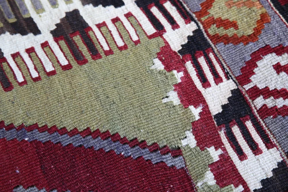 Old Konya Obruk Kilim 4.9ftx7.1ft
