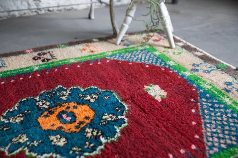 Old Konya Tulu Rug 4.1ftx5.5ft