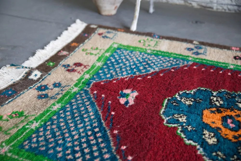 Old Konya Tulu Rug 4.1ftx5.5ft
