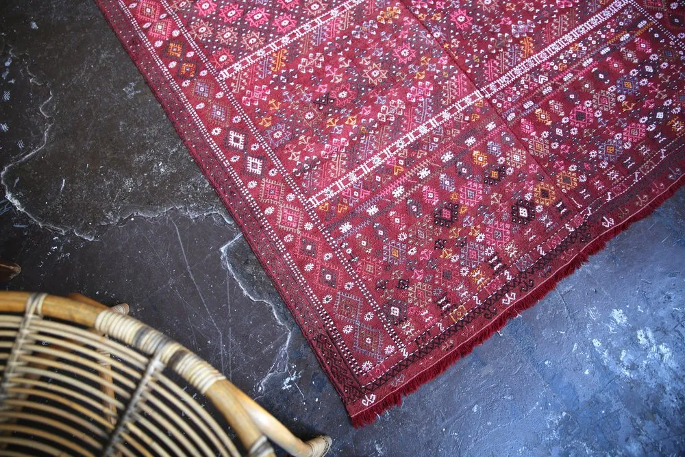 Old Sivas Cicim Kilim 4.2ftx6.10ft