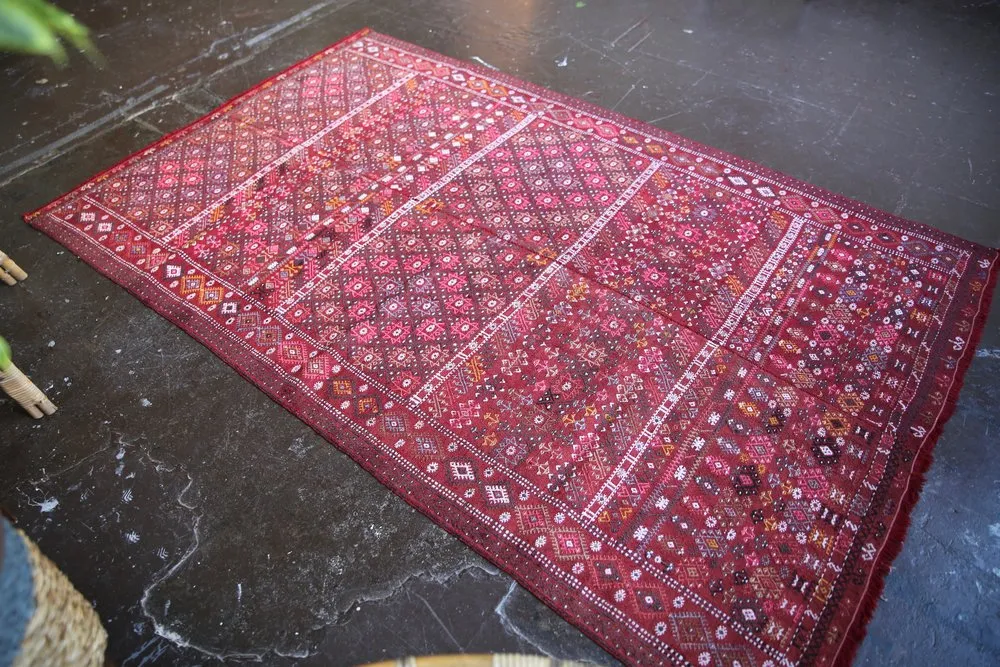 Old Sivas Cicim Kilim 4.2ftx6.10ft